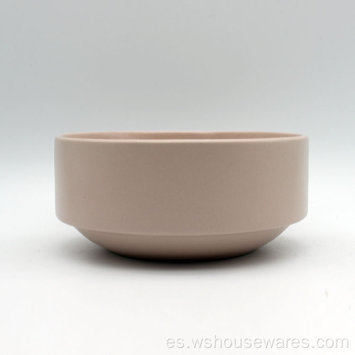 Diseño de tazón de porcelana de textura de piedra de estilo japonés